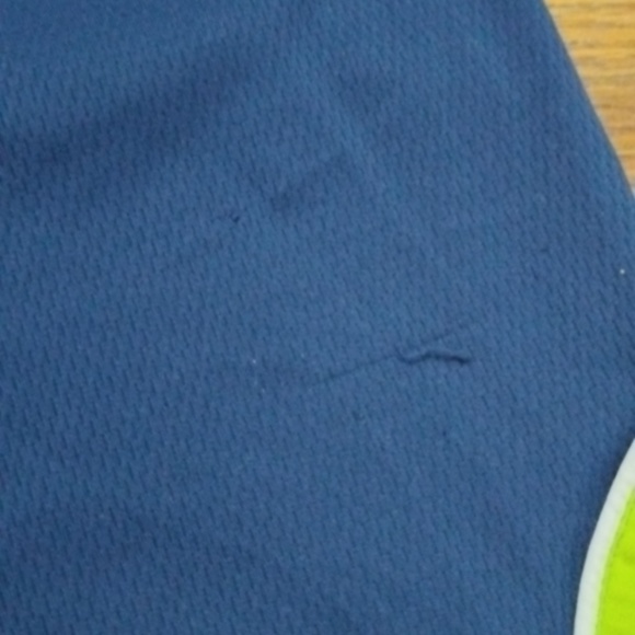 Adidas Basketball Shorts Youth Size 10/13 Blue and Lime Green - Picture 5 of 13